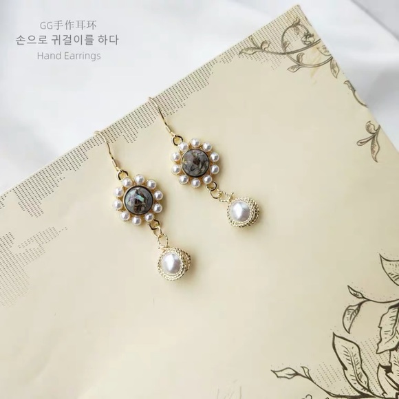 ❤️‍🔥𝕤𝕒𝕝𝕖❤️‍🔥 crystal baroque pearls earrings - Picture 12 of 13